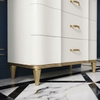 Tủ trang trí 5 ngăn kéo Pearl White