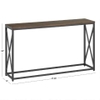Bàn Console chữ X Brown Inspire Q