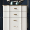 Tủ trang trí 5 ngăn kéo Pearl White