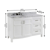 Tủ Lavabo Moravia White 48-inch
