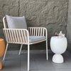 Đôn trang trí Greta Mid-Century Modern Travertine- Đá xi măng