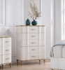 Tủ trang trí 5 ngăn kéo Pearl White