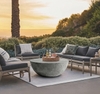 Bàn sofa tròn Cup Travertine - đá xi măng