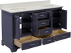 Tủ Lavabo Harper 60inch Gray