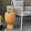 Đôn trang trí Greta Mid-Century Modern Travertine- Đá xi măng