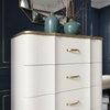 Tủ trang trí 5 ngăn kéo Pearl White