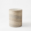 Đôn trang trí PILLAR STOOL IN RIVER TRAVERTINE