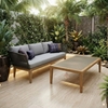 Bàn Sofa ngoài trời mặt đá chữ nhật ARICLE