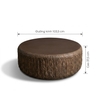 Bàn sofa tròn Travertine - Đá xi măng