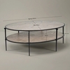 Bàn sofa oval phòng khách Gabby