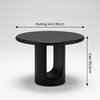 Bàn sofa SOHO BLACK ROUND TABLE - Đá Xi Măng
