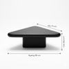 Bàn sofa thấp BLACK PLECTRUM TRAVERTINE  - Đá Xi Măng