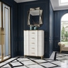 Tủ trang trí 5 ngăn kéo Pearl White