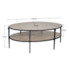 Bàn sofa oval phòng khách
