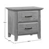 Tủ đầu giường 2 ngăn kéo Soho Gray