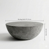 Bàn sofa tròn Cup Travertine - đá xi măng