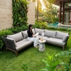 Ghế Sofa Góc Ngoài Trời Đan Dây Netta Modloft