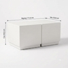 Bàn sofa chữ nhật Two Block Travertine - đá xi măng