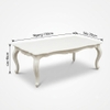Bàn Sofa, bàn cafe tân cổ điển màu trắng