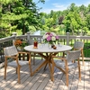 Bộ bàn ăn ngoài trời Miloo – Ghế bành gỗ Teak Article