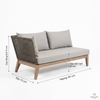 Ghế Sofa Góc Ngoài Trời Đan Dây Netta Modloft