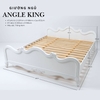 Giường ngủ tân cổ điển trắng Angle