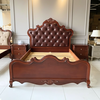 Giường Sofia da bò tân cổ điển