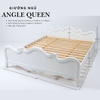 Giường ngủ tân cổ điển trắng Angle