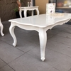 Bàn Sofa, bàn cafe tân cổ điển màu trắng