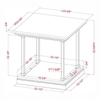 Bàn trang trí Sofa Home Square Drewden gỗ sồi