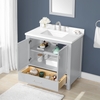 Khung Tủ Lavabo Ronald 36-in Gray