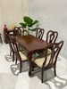 Bộ bàn ăn tân cổ điển màu nâu Cherry