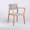 Bộ bàn ăn ngoài trời Miloo – Ghế bành gỗ Teak Article