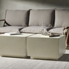 Bàn sofa chữ nhật Two Block Travertine - đá xi măng