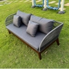 Sofa góc đan dây ngoài trời Polyeste Article Gray