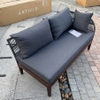 Sofa góc đan dây ngoài trời Polyeste Article Gray