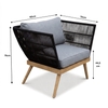 Set ghế sofa đơn Rope