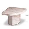 Bàn Trà PLECTRUM TRAVERTINE COFFEE TABLE - Đá Xi Măng