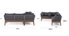 Sofa góc đan dây Polyeste Article