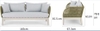 Sofa góc đan dây Polyeste Article