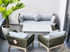 Set ghế sofa ngoài trời màu xanh rêu Article