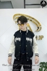 Áo Bomber Chữ Trắng Đen