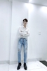 Quần Jeans Xanh Rách