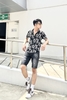 Sơ Mi Cộc Ngắn Tay Hoa