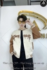 Áo Bomber Nâu Sữa