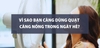 Vì sao bạn càng dùng quạt càng nóng trong ngày hè?