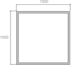 GƯƠNG SOI KHÔNG KHUNG MÀI VÁT CẠNH COTTO MY SQUARE MQ802 (1000 X 1000 mm)