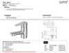 VÒI CHẬU LAVABO TAY GẠT LẠNH COTTO NEXT I SERIES CT1164AE(HM)