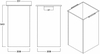 BIN003#SA Thùng rác vuông công cộng đặt dưới (SUS304) 308 x 308