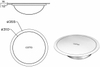 Nắp đậy tròn BIN005#SA dùng để đóng miệng thùng rác D310